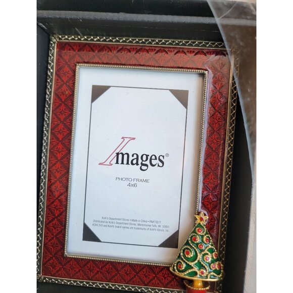 Vintage metal picture‎ Frame red tree xmas Home decor - Picture 4 of 5